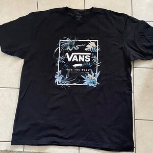 Vans Black Floral Graphic Tee